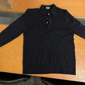 Theory Long-Sleeve Polo Sweater – Size M